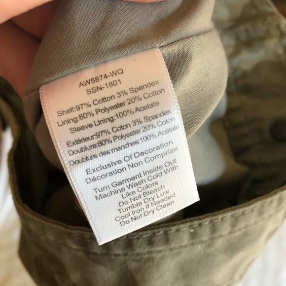 ATM Camo Print Army Green Trucker Jacket - Picture 6 of 7